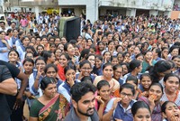 Happy Wedding Movie Team At Sri Chaitanya College